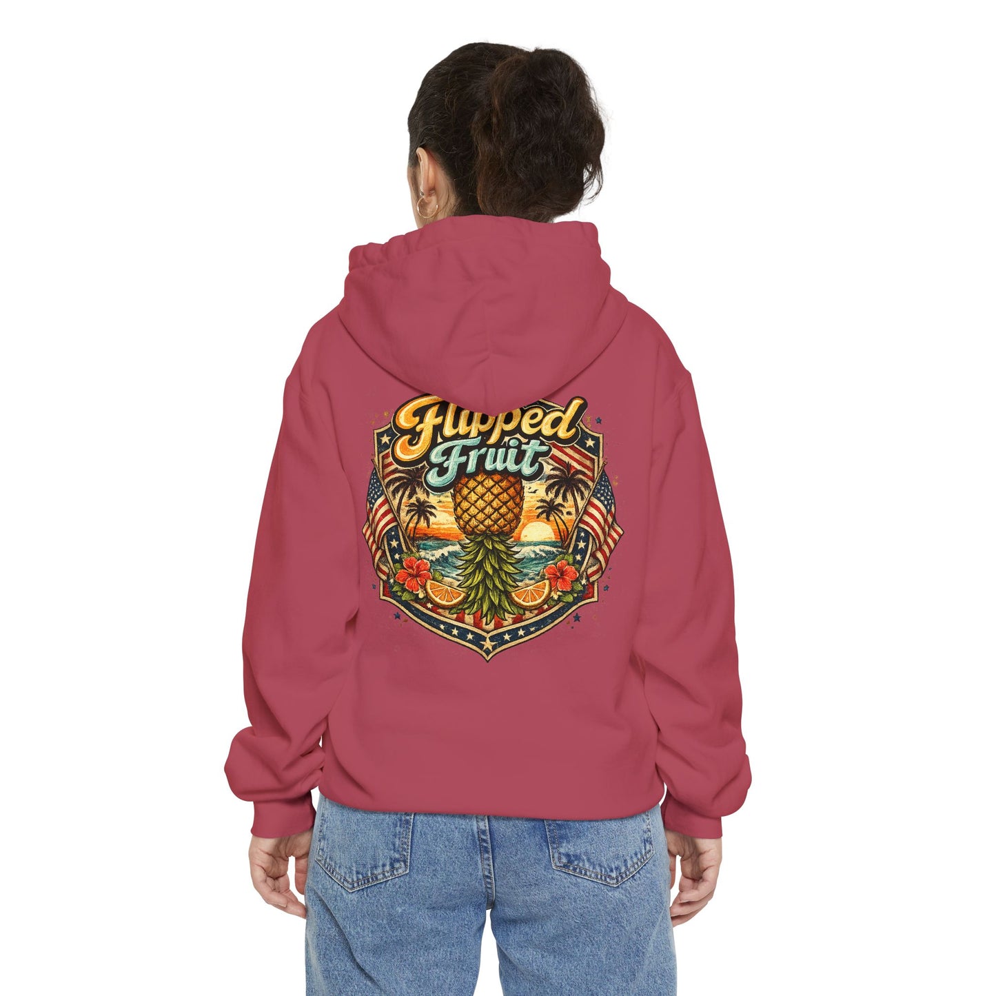 Hoodie — Flipped Fruit Tropical Pineapple Graphic Pullover
