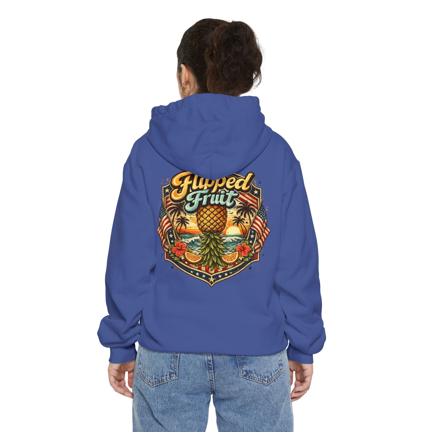 Hoodie — Flipped Fruit Tropical Pineapple Graphic Pullover