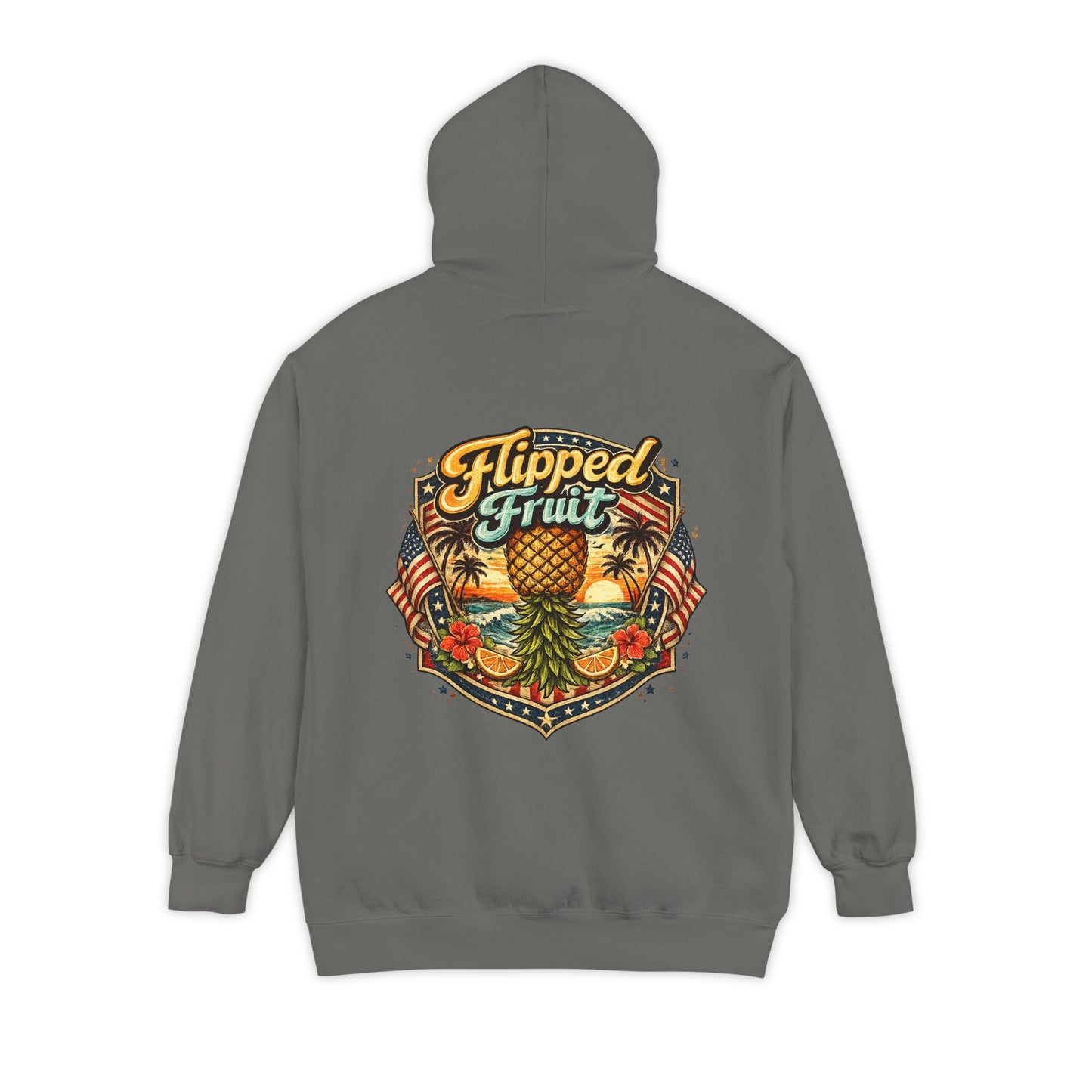 Hoodie — Flipped Fruit Tropical Pineapple Graphic Pullover