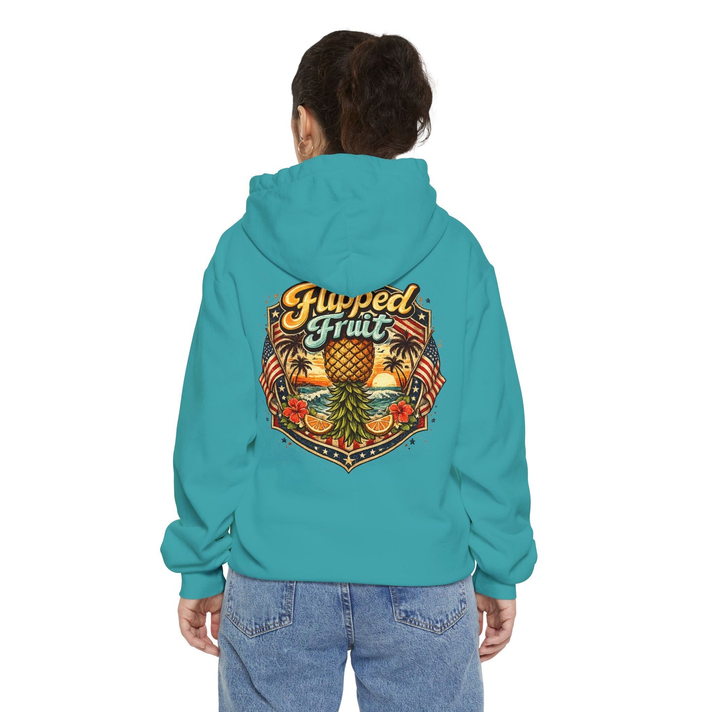 Hoodie — Flipped Fruit Tropical Pineapple Graphic Pullover