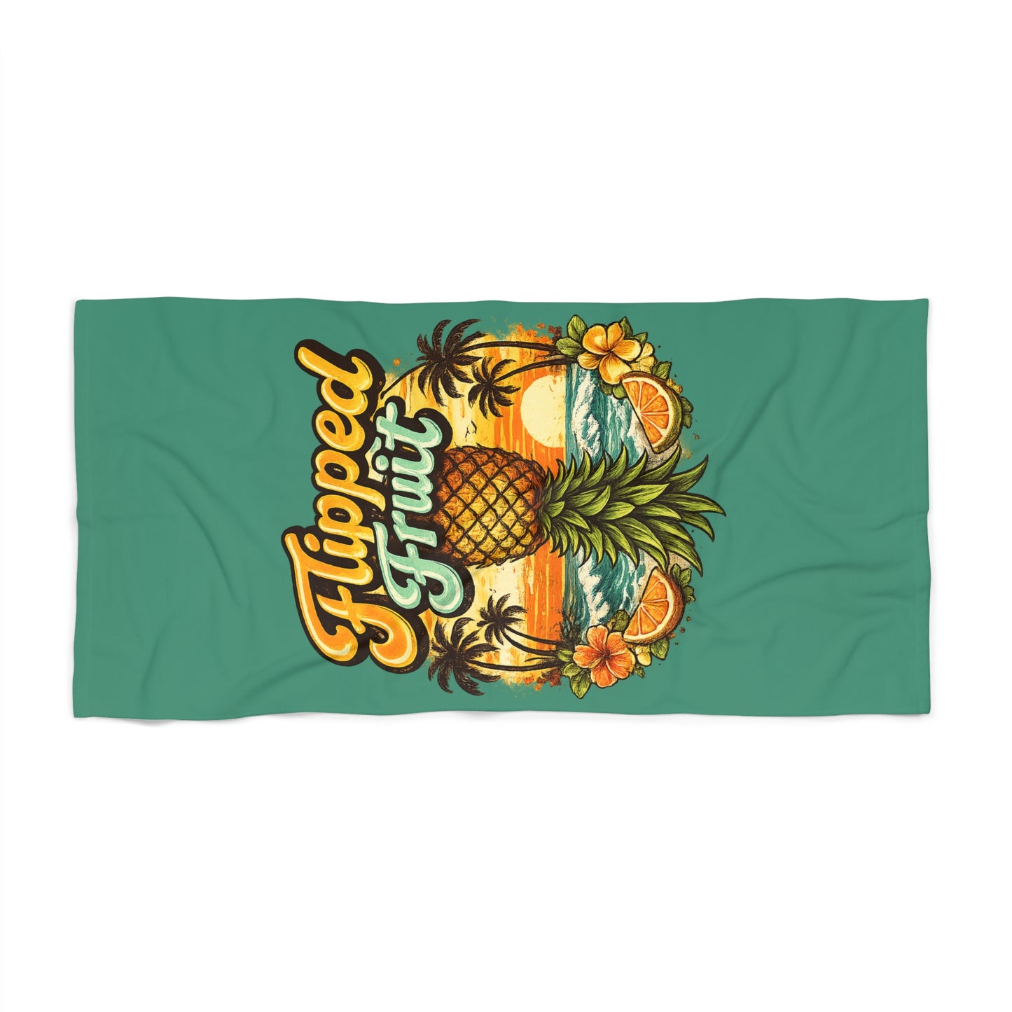 Flipped Fruit - Pineapple Beach Towel