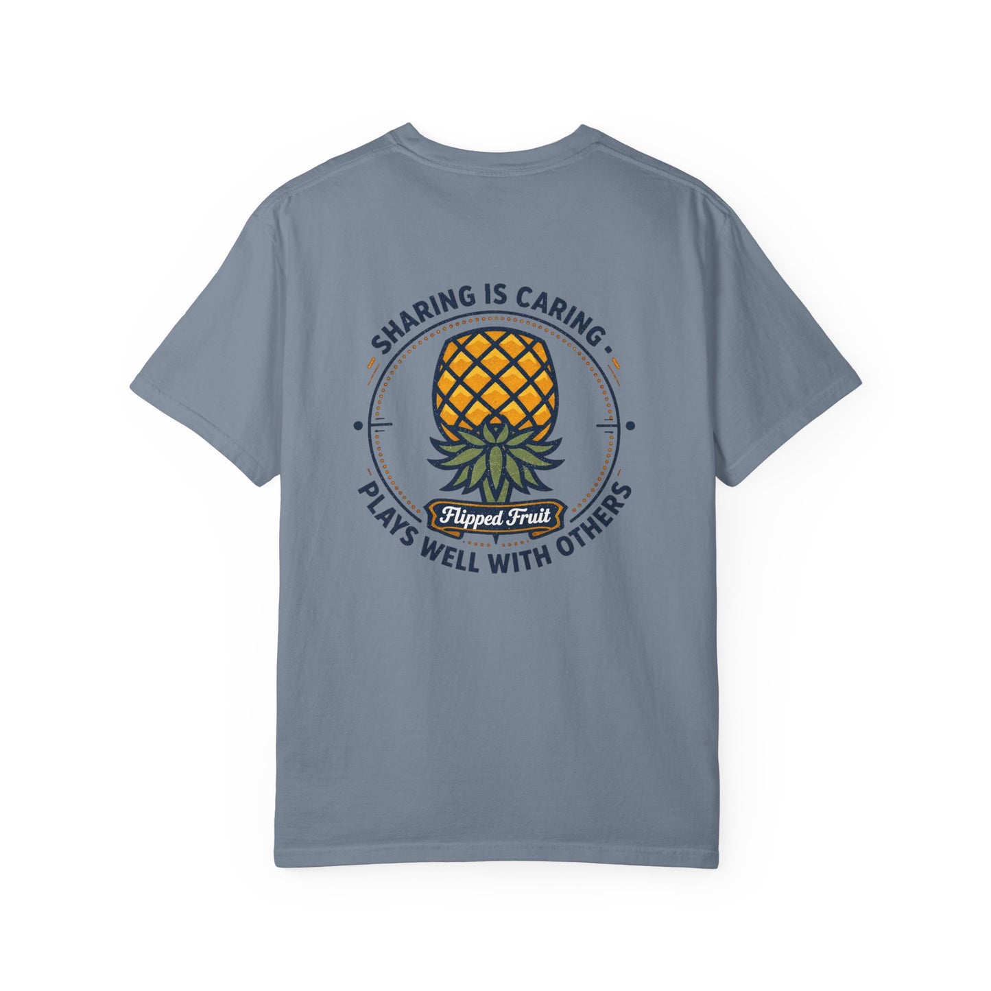 T-Shirt — 'Sharing Is Caring' Pineapple Graphic Tee