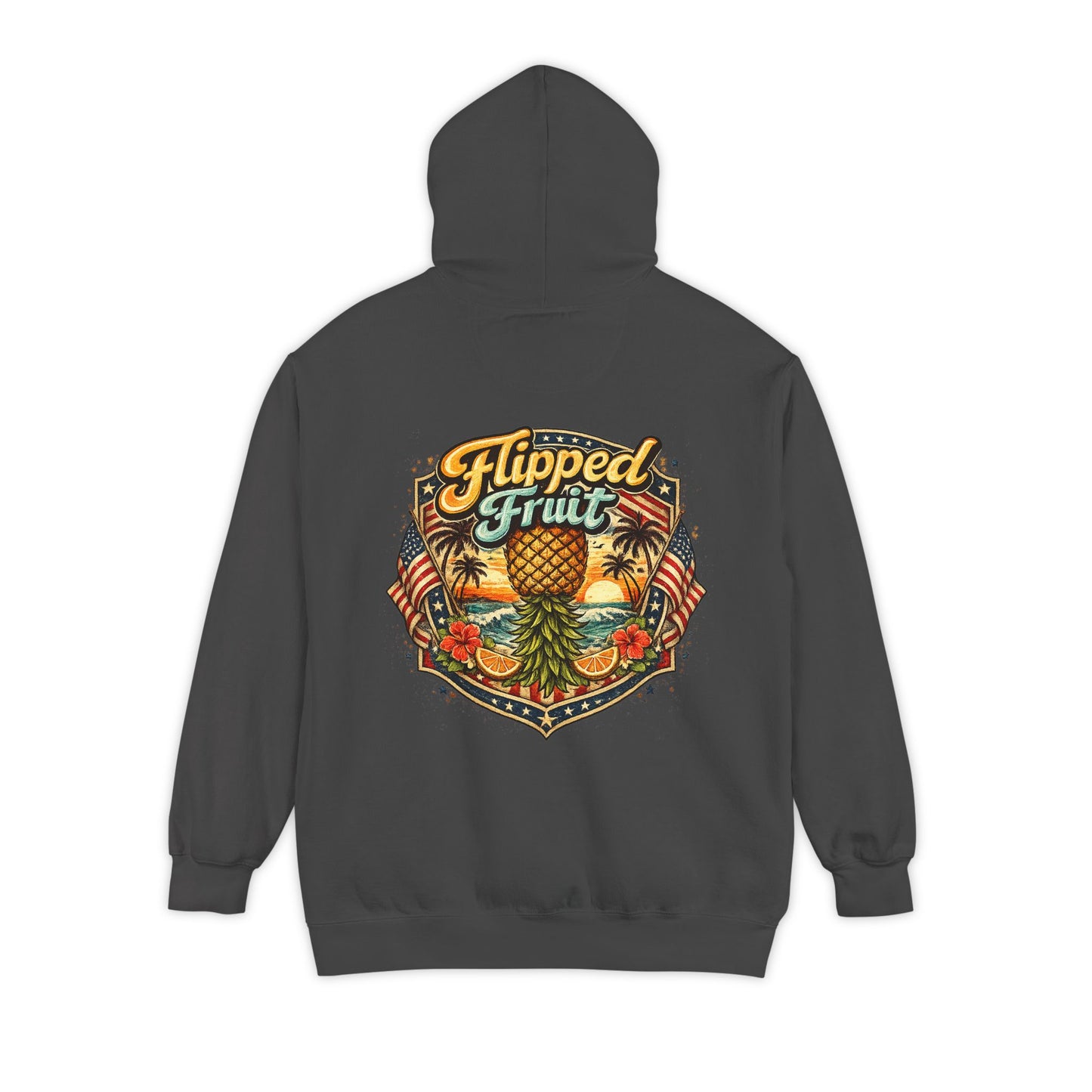 Hoodie — Flipped Fruit Tropical Pineapple Graphic Pullover