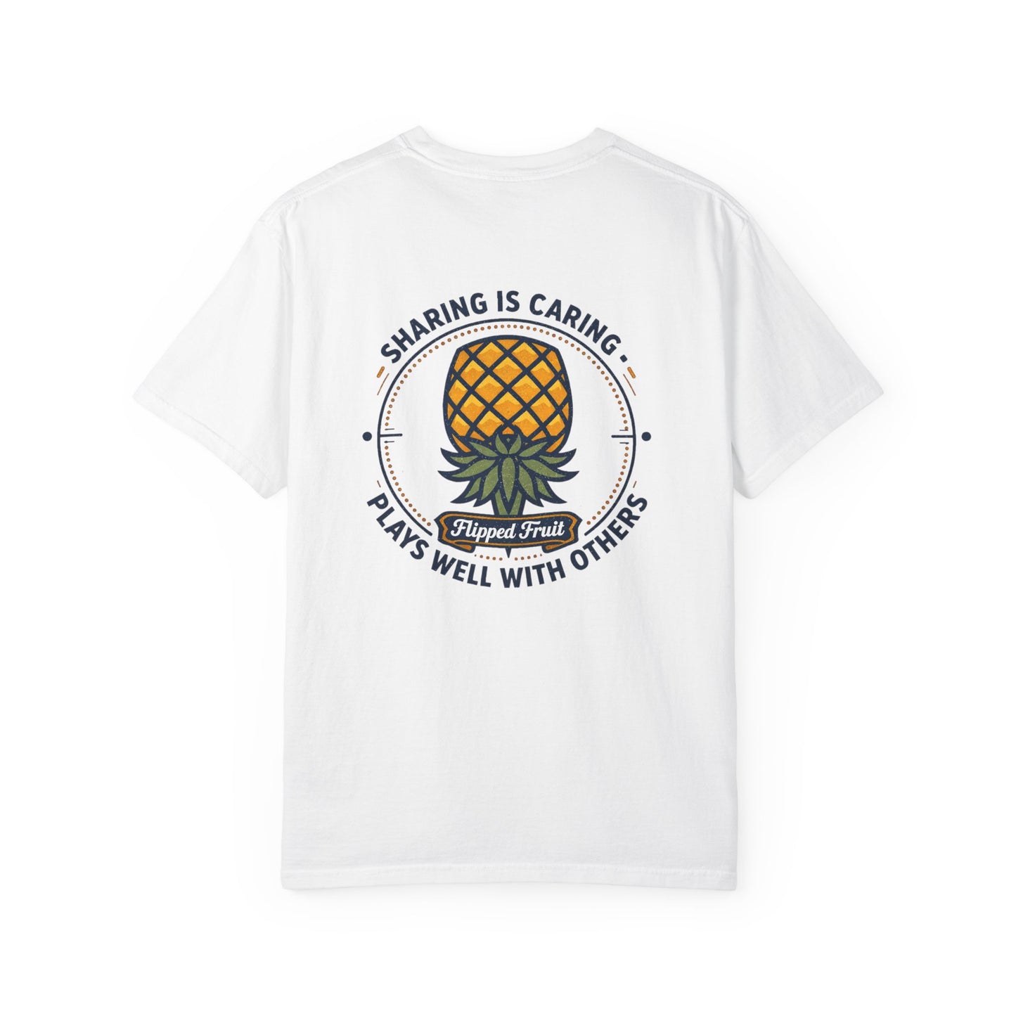 T-Shirt — 'Sharing Is Caring' Pineapple Graphic Tee