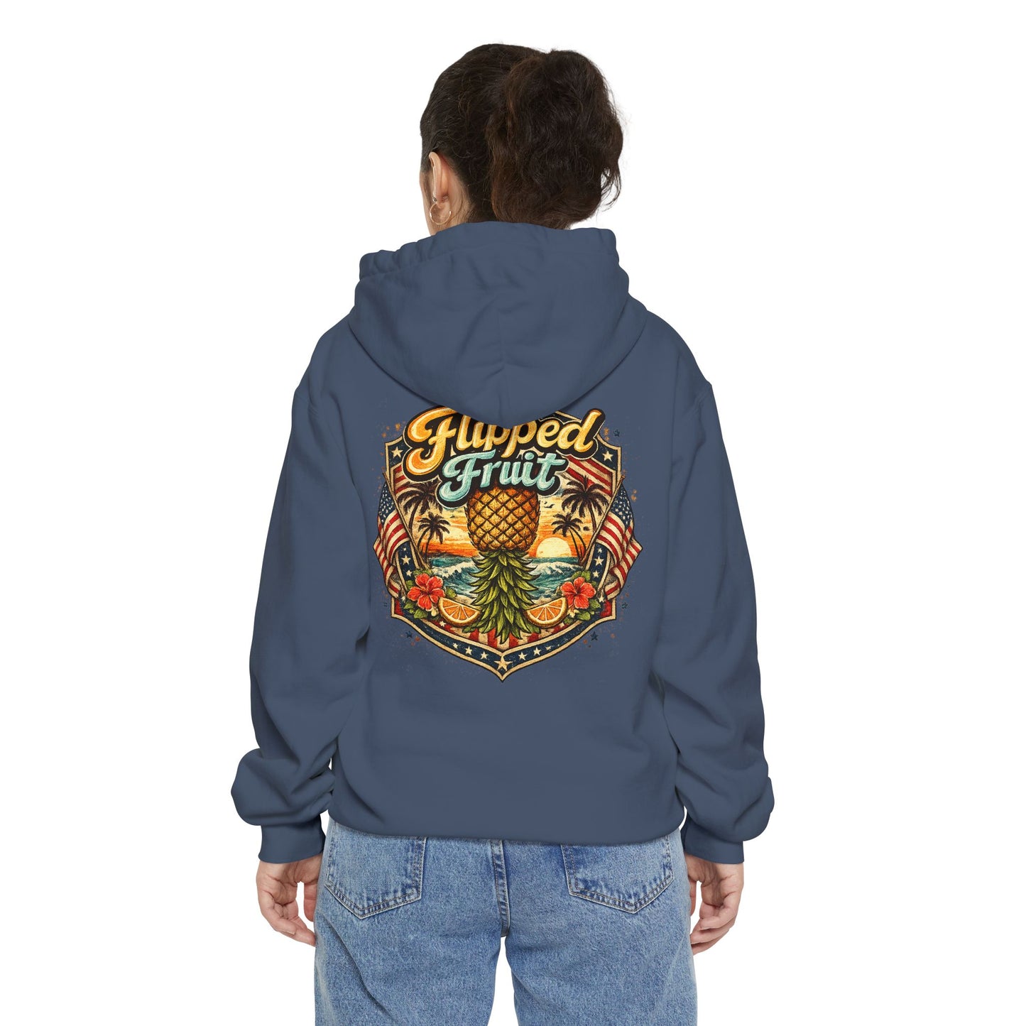 Hoodie — Flipped Fruit Tropical Pineapple Graphic Pullover
