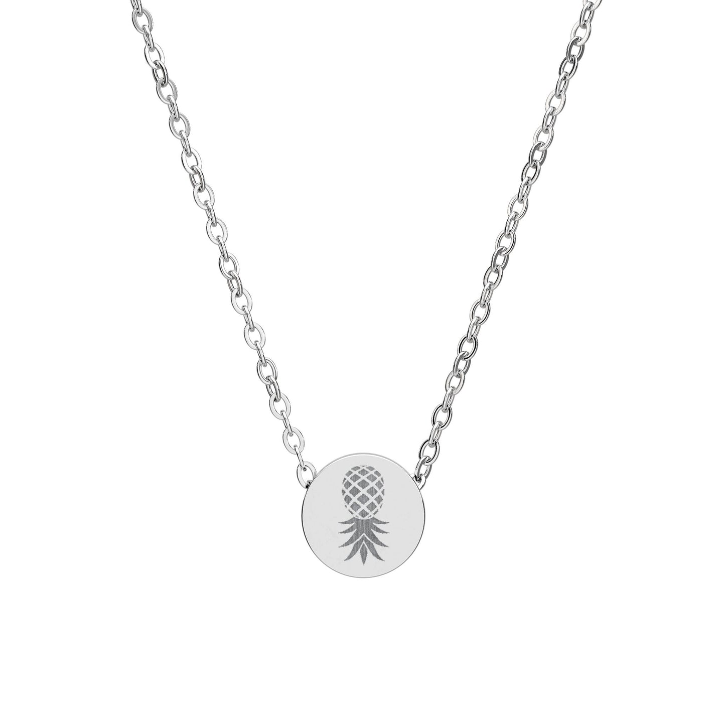 Upside Down Pineapple - Engraved Mini Charm