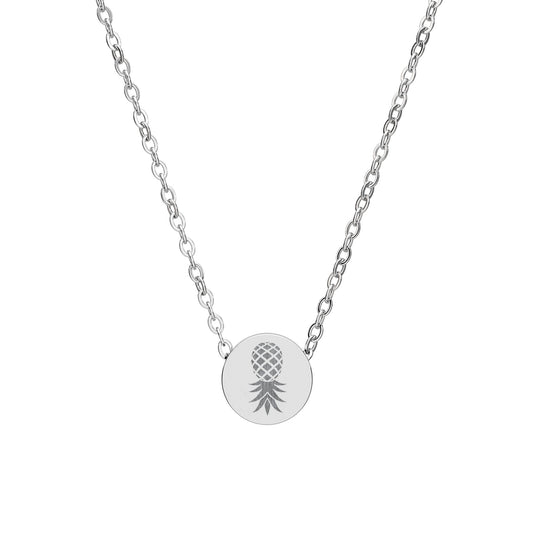 Upside Down Pineapple - Engraved Mini Charm