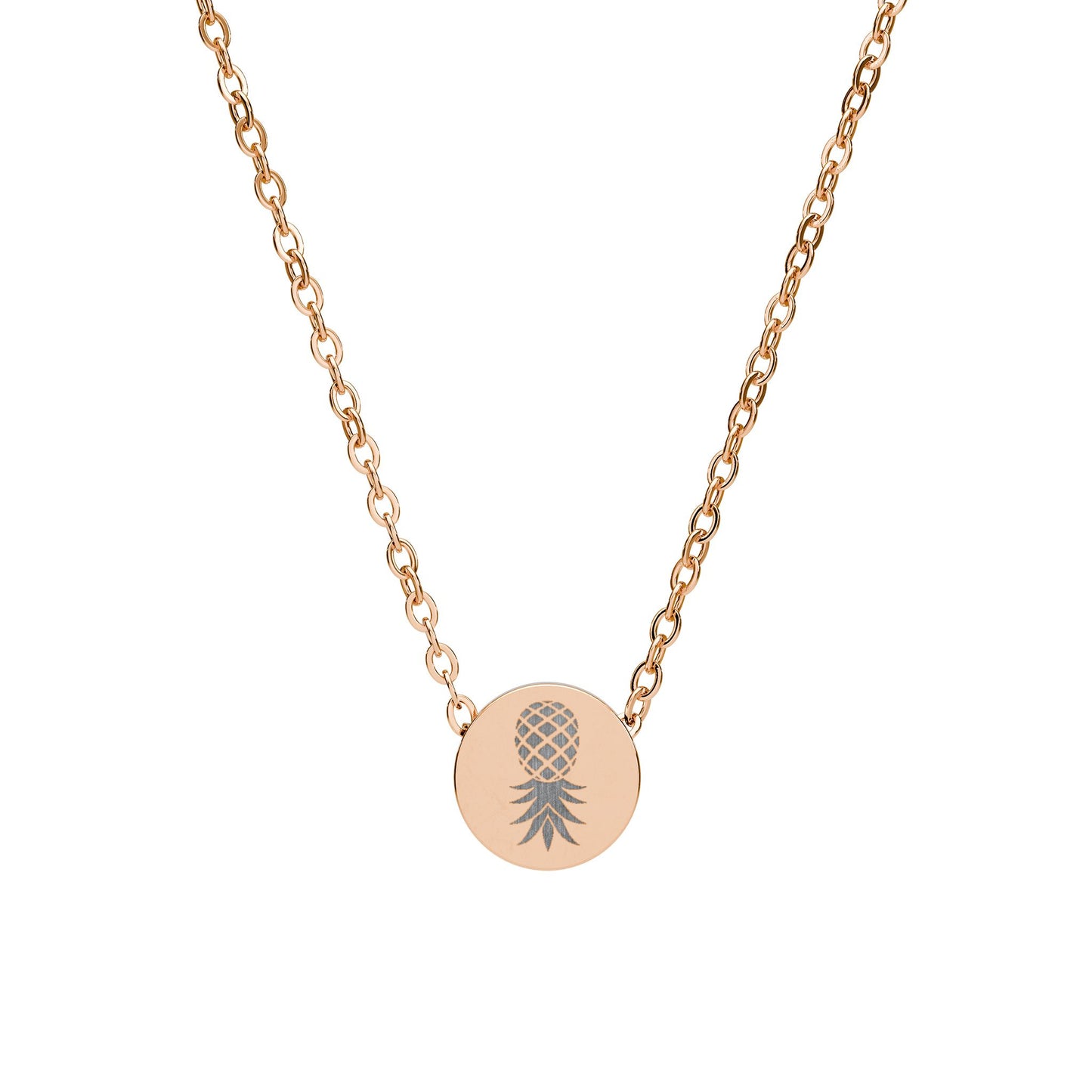 Upside Down Pineapple - Engraved Mini Charm