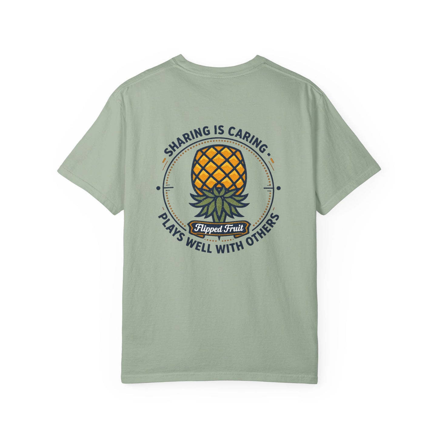 T-Shirt — 'Sharing Is Caring' Pineapple Graphic Tee