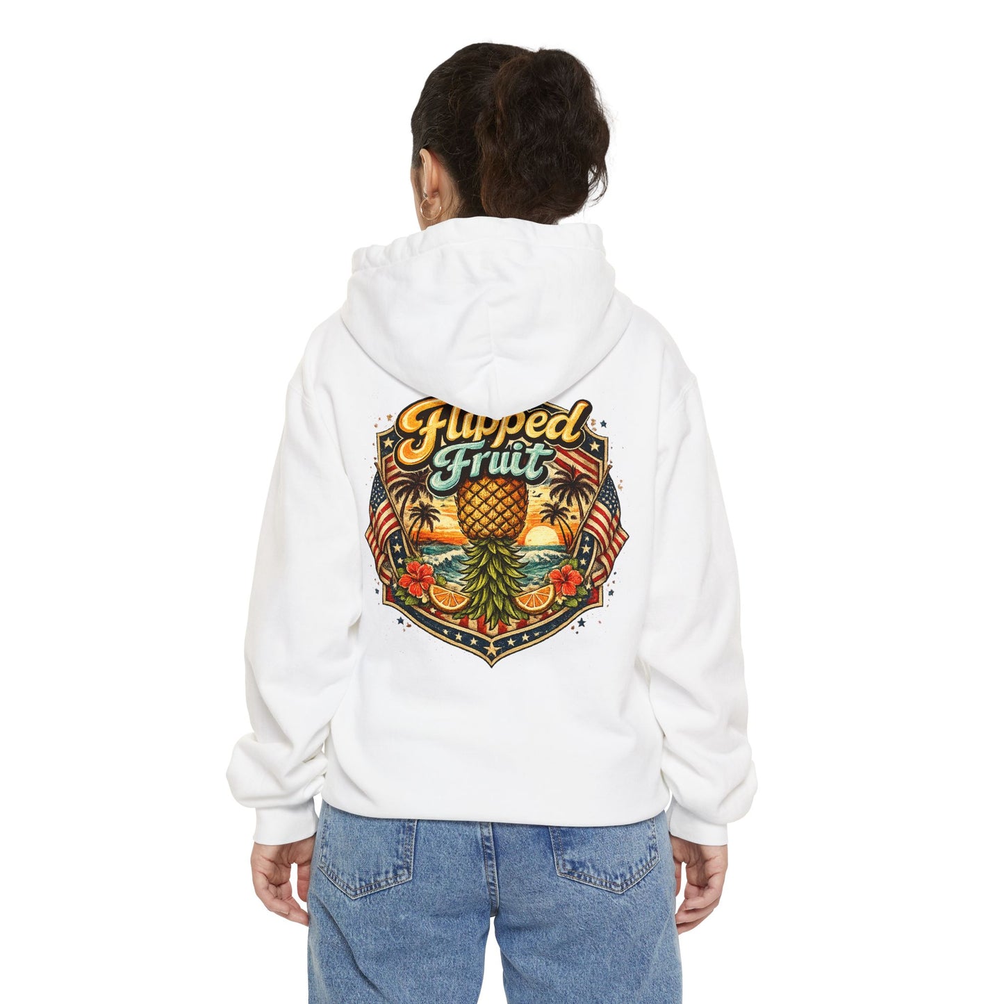 Hoodie — Flipped Fruit Tropical Pineapple Graphic Pullover