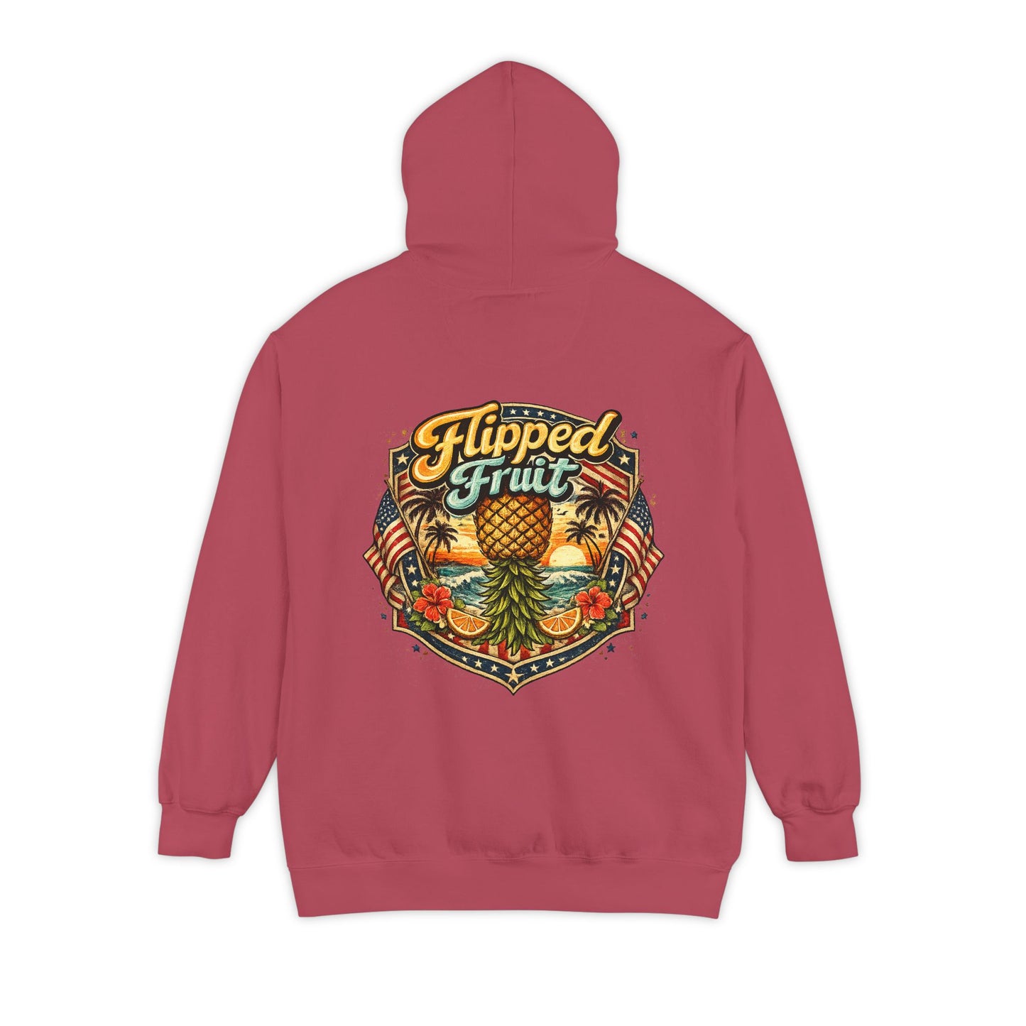 Hoodie — Flipped Fruit Tropical Pineapple Graphic Pullover