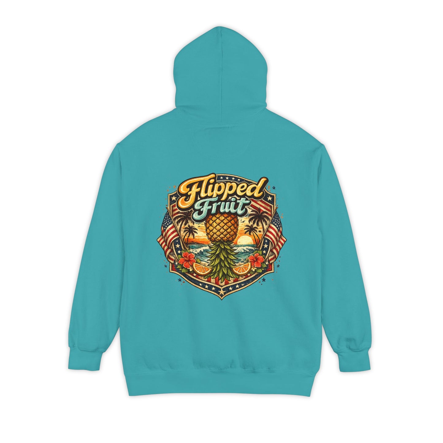 Hoodie — Flipped Fruit Tropical Pineapple Graphic Pullover