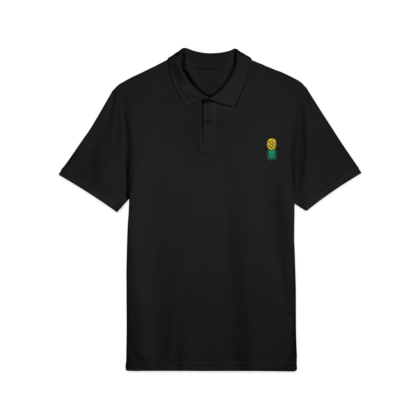 Polo Shirt with Grey Pineapple Design