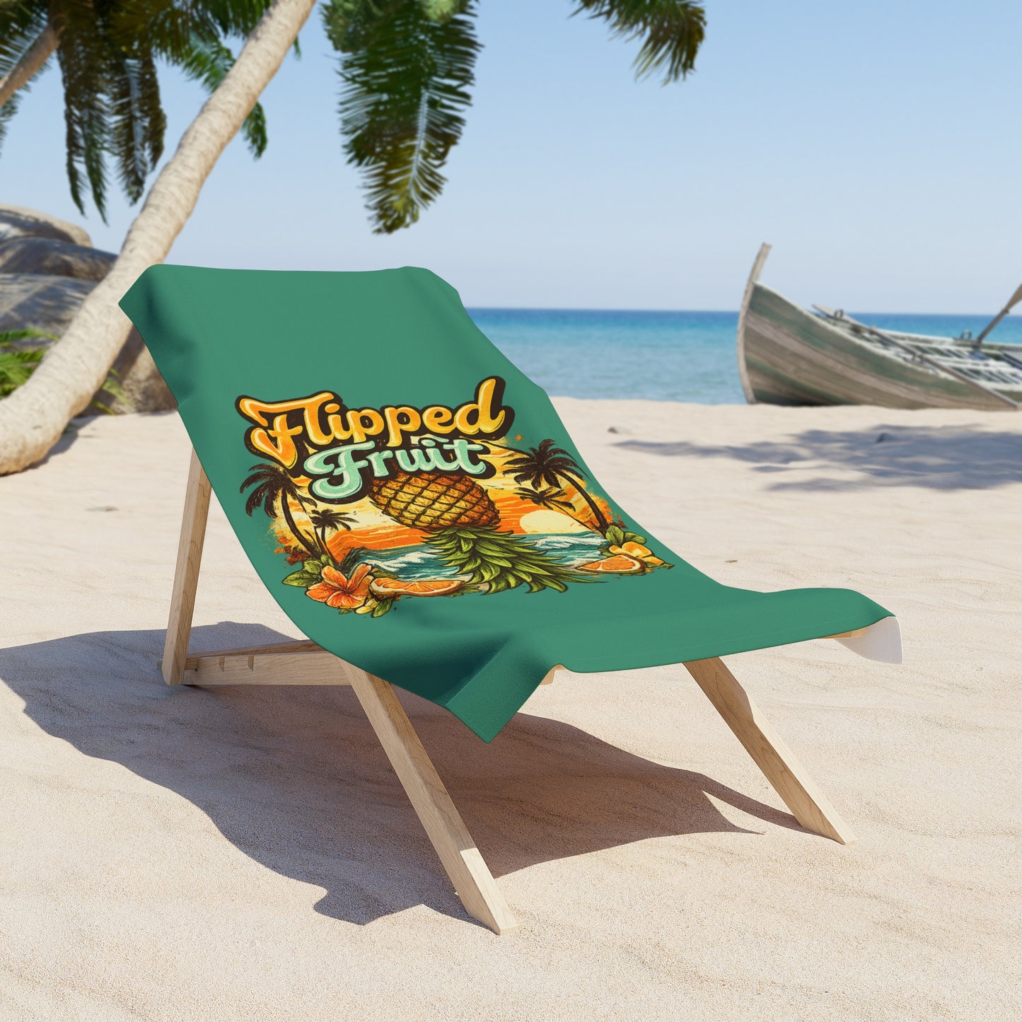 Flipped Fruit - Pineapple Beach Towel