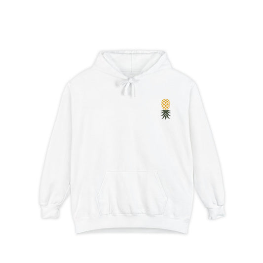 Golden Pineapple Hoodie — Minimal Chest Logo Sweatshirt