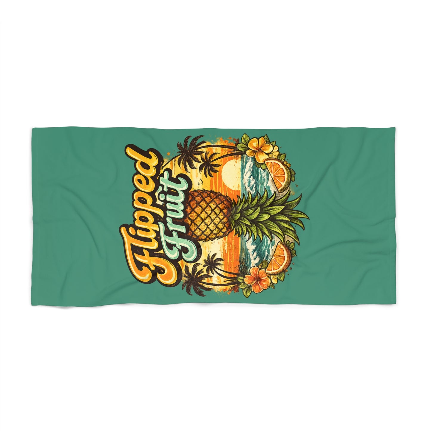 Flipped Fruit - Pineapple Beach Towel