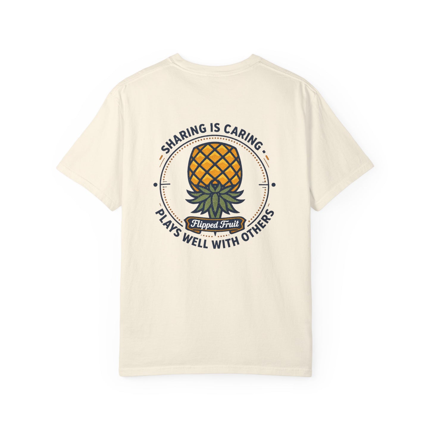 T-Shirt — 'Sharing Is Caring' Pineapple Graphic Tee