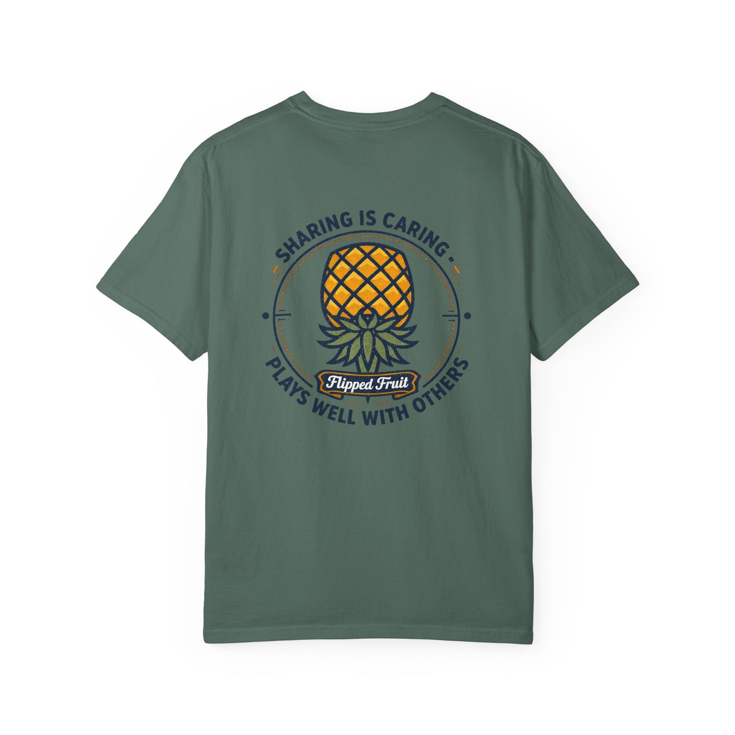 T-Shirt — 'Sharing Is Caring' Pineapple Graphic Tee