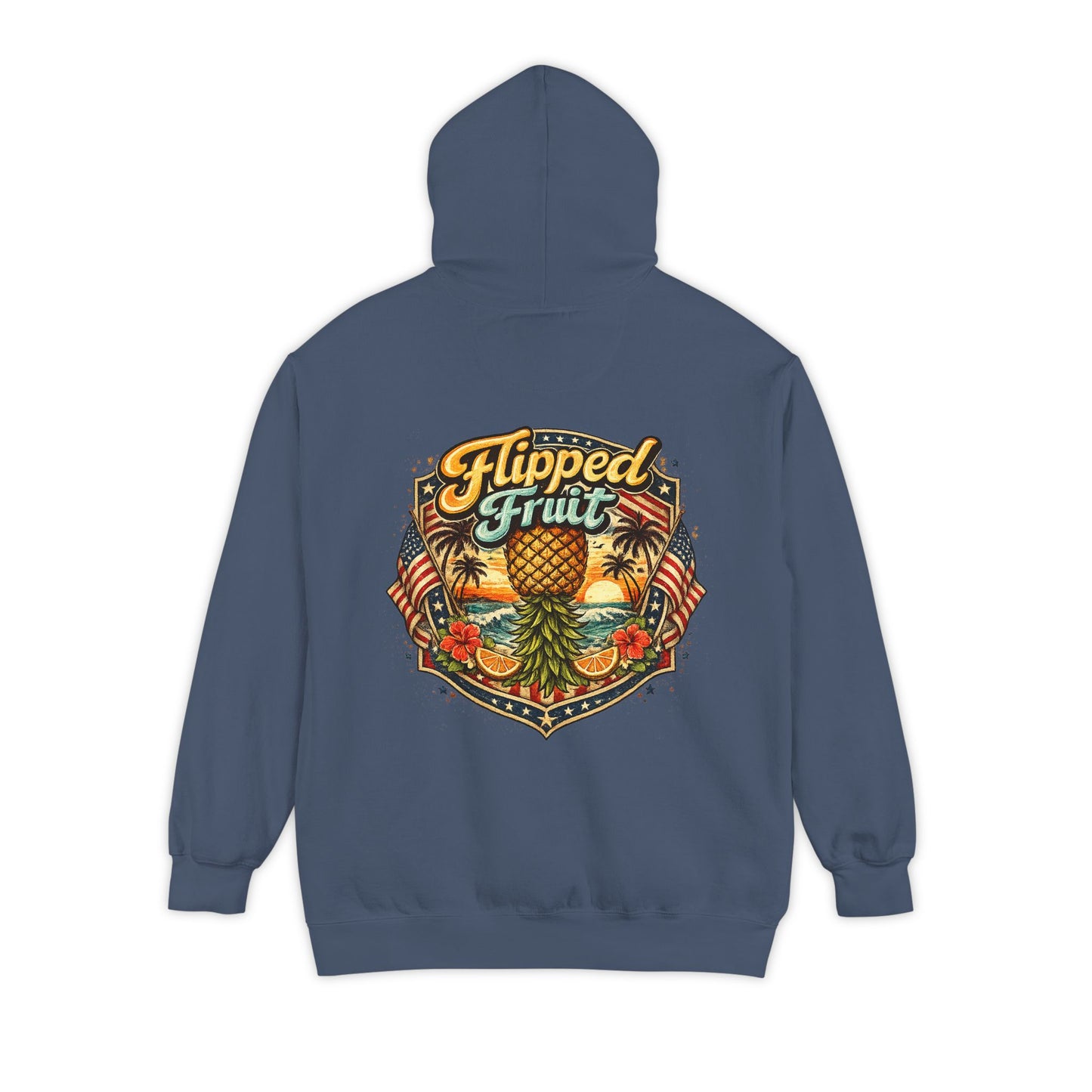 Hoodie — Flipped Fruit Tropical Pineapple Graphic Pullover