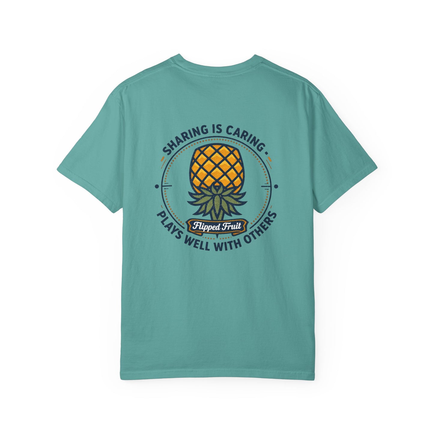 T-Shirt — 'Sharing Is Caring' Pineapple Graphic Tee