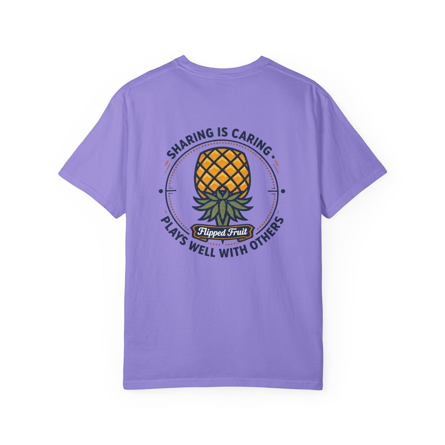 T-Shirt — 'Sharing Is Caring' Pineapple Graphic Tee